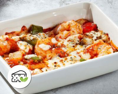 Neapolitan shrimp au gratin